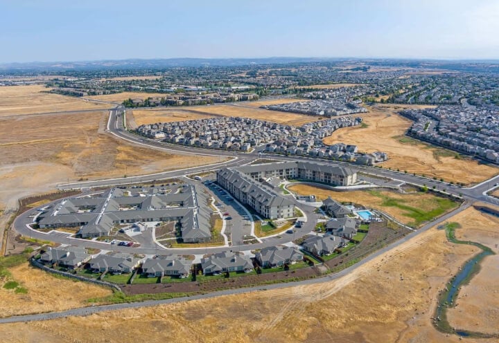 Aerial View of an Independent Living Facility