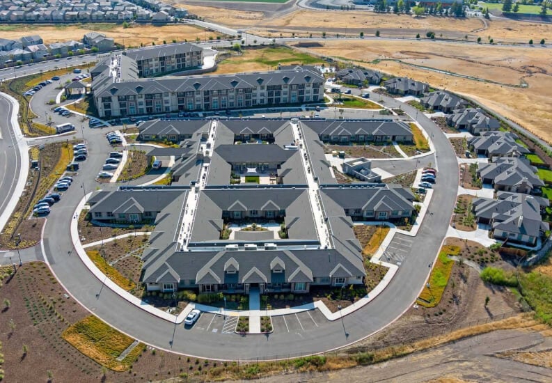 Aerial View of Cottage Homes at Independent Living Cottages Aerial View of Cottage Homes at Independent Living Cottages