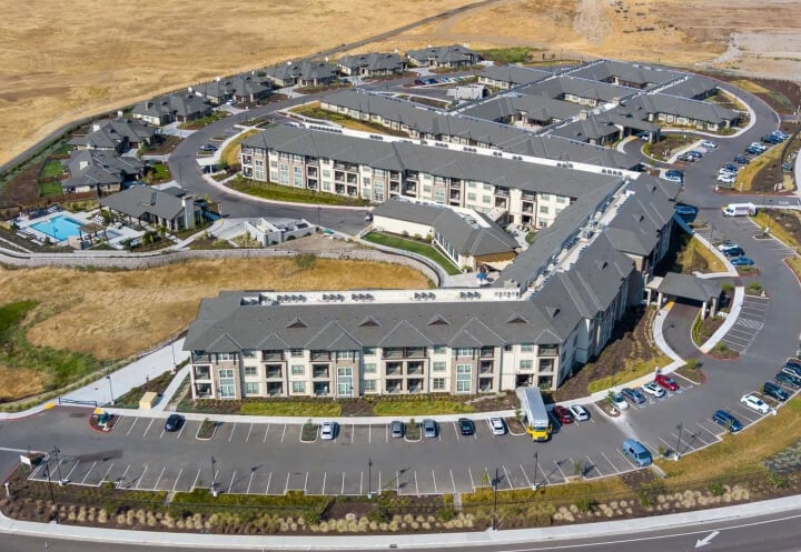 Aerial View of Entire Campus at Independent Living Facility Aerial View of Entire Campus at Independent Living Facility